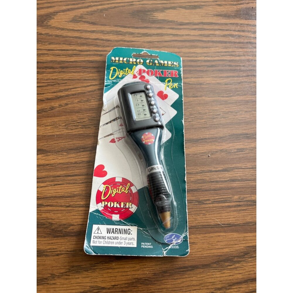 Micro Games Digital Poker Pen NWT